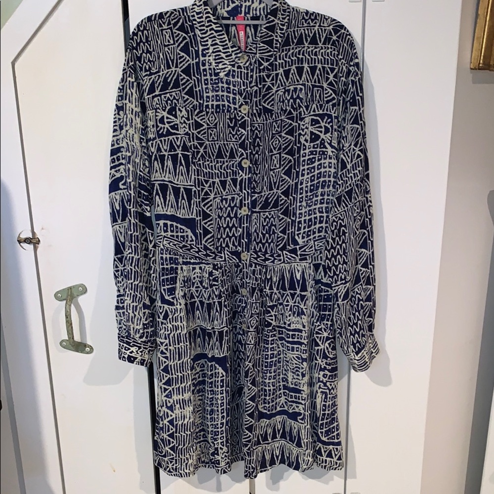 Plenty by Tracy Reese batik Patterned Shirt Dress